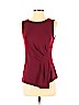 Elie Tahari Burgundy Sleeveless Top Size S - photo 1