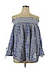 Assorted Brands Blue 3/4 Sleeve Blouse Size XL - photo 1