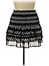 H&M 100% Polyester Black Casual Skirt Size 14 - photo 1