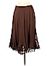 Elie Tahari 100% Silk Brown Silk Skirt Size 2 - photo 2