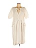 Zara 100% Cotton White Casual Dress Size M - photo 1