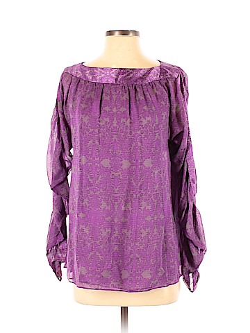 Nanette Lepore Long Sleeve Silk Top (view 1)
