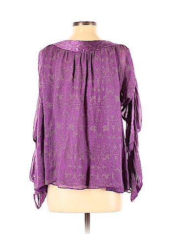 Nanette Lepore Long Sleeve Silk Top (view 2)