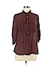 H&M 100% Polyester Brown 3/4 Sleeve Blouse Size 10 - photo 1