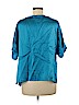 Ellen Tracy 100% Rayon Teal Short Sleeve Blouse Size M - photo 2