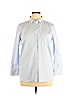 Cuyana Blue Long Sleeve Button-Down Shirt Size L - photo 1