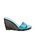 Colin Stuart Blue Wedges Size 10 - photo 1