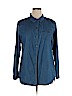 Ruff Hewn 100% Cotton Blue Long Sleeve Button-Down Shirt Size XL - photo 1