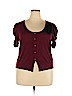 Delicious Burgundy Cardigan Size 3X - photo 1