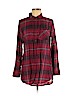 BP. 100% Cotton Red Long Sleeve Button-Down Shirt Size M - photo 1