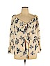 Sami & JO 100% Polyester Ivory Long Sleeve Blouse Size XL - photo 1