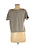 Pink Rose Gray Short Sleeve Top Size M - photo 2