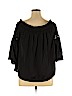Jennifer Lopez 100% Polyester Black 3/4 Sleeve Blouse Size XL - photo 2