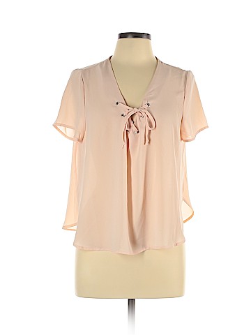 Charlotte Russe Short Sleeve Blouse (view 1)