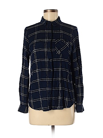 Topshop Long Sleeve Button-Down Shirt (view 1)