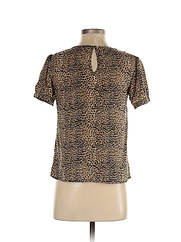 Emerson Made Short Sleeve Silk Top (view 2)