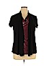 Perceptions Black Short Sleeve Top Size XL (petite) - photo 1