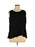 Calvin Klein 100% Polyester Black Sleeveless Top Size XL - photo 1