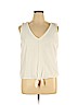 Ann Taylor Factory 100% Cotton White Sleeveless Top Size XL - photo 1