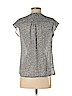 Ann Taylor LOFT 100% Polyester Gray Short Sleeve Blouse Size S (petite) - photo 2
