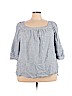 Universal Thread Blue 3/4 Sleeve Top Size 4X - photo 1