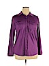 Eddie Bauer 100% Polyester Purple Long Sleeve Button-Down Shirt Size XL - photo 1