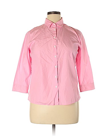 Talbots 3/4 Sleeve Button-Down Shirt (view 1)