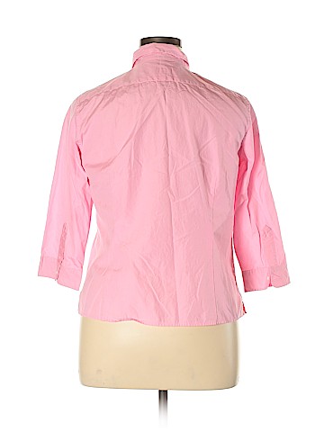 Talbots 3/4 Sleeve Button-Down Shirt (view 2)