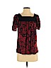 Ella Moss Red Short Sleeve Top Size S - photo 1