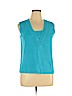 Cable & Gauge Blue Sleeveless Top Size 1X - photo 1