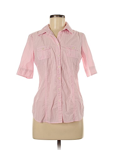 American Eagle Outfitters Short Sleeve Button-Down Shirt (view 1)