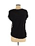 Ann Taylor 100% Polyester Black Short Sleeve Top Size M (petite) - photo 2