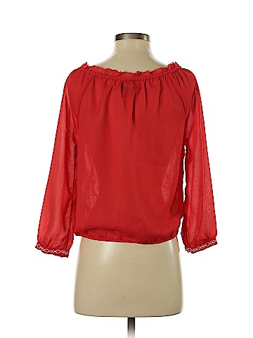 American Eagle Outfitters 3/4 Sleeve Blouse (view 2)