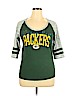 NFL 100% Cotton Green 3/4 Sleeve Top Size XL - photo 1