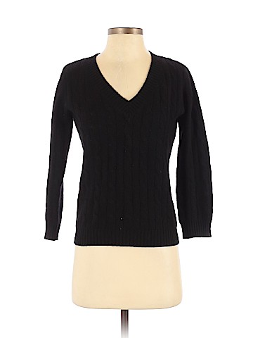 Aqua Cashmere Pullover Sweater (view 1)