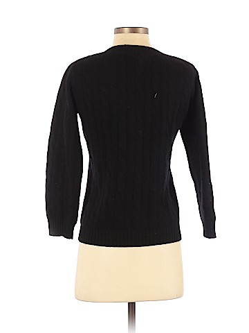 Aqua Cashmere Pullover Sweater (view 2)