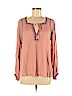 Lucky Brand 100% Polyester Pink Long Sleeve Top Size S - photo 1