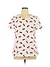 Kim Rogers White Short Sleeve T-Shirt Size XL - photo 1