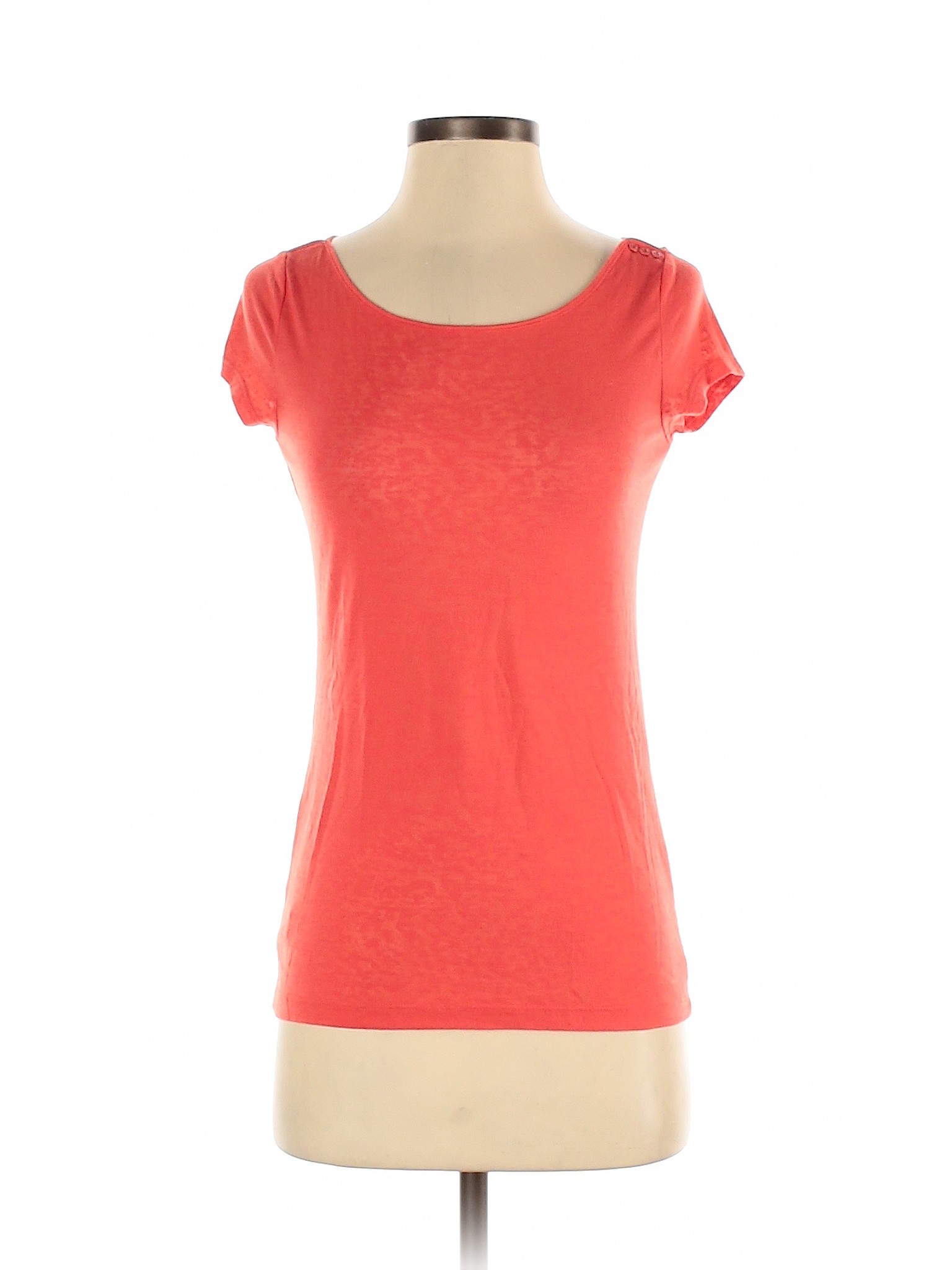 Ann Taylor LOFT Women Orange Short Sleeve T-Shirt XS | eBay