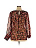 Ranna Gill 100% Polyester Brown Long Sleeve Blouse Size XL - photo 2