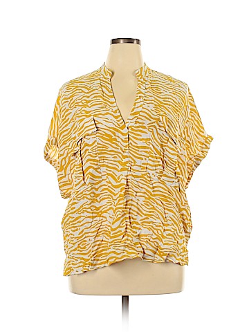 Maeve by Anthropologie Short Sleeve Blouse (view 1)