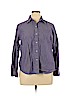 Lauren by Ralph Lauren 100% Cotton Purple Long Sleeve Button-Down Shirt Size 1X - photo 1