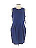Bisou Bisou Blue Casual Dress Size 14 - photo 1