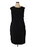 Adrianna Papell 100% Polyester Black Cocktail Dress Size 18W - photo 1