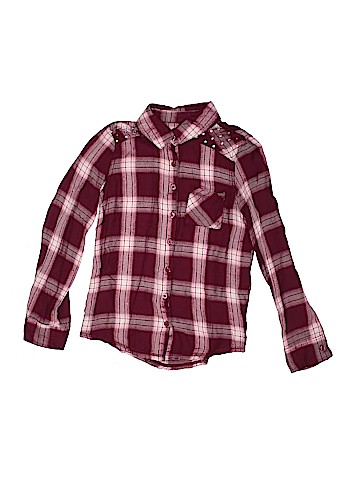 Justice Long Sleeve Button-Down Shirt (view 1)