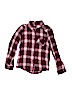 Justice Pink Long Sleeve Button-Down Shirt Size 10 - photo 1