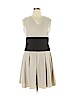 Calvin Klein 100% Polyester Tan Casual Dress Size 14 - photo 1