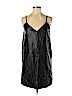 H&M 100% Polyester Black Casual Dress Size 8 - photo 1