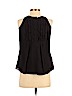 Aqua 100% Silk Black Sleeveless Silk Top Size 4 - photo 2