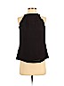 Aqua 100% Silk Black Sleeveless Silk Top Size 4 - photo 1